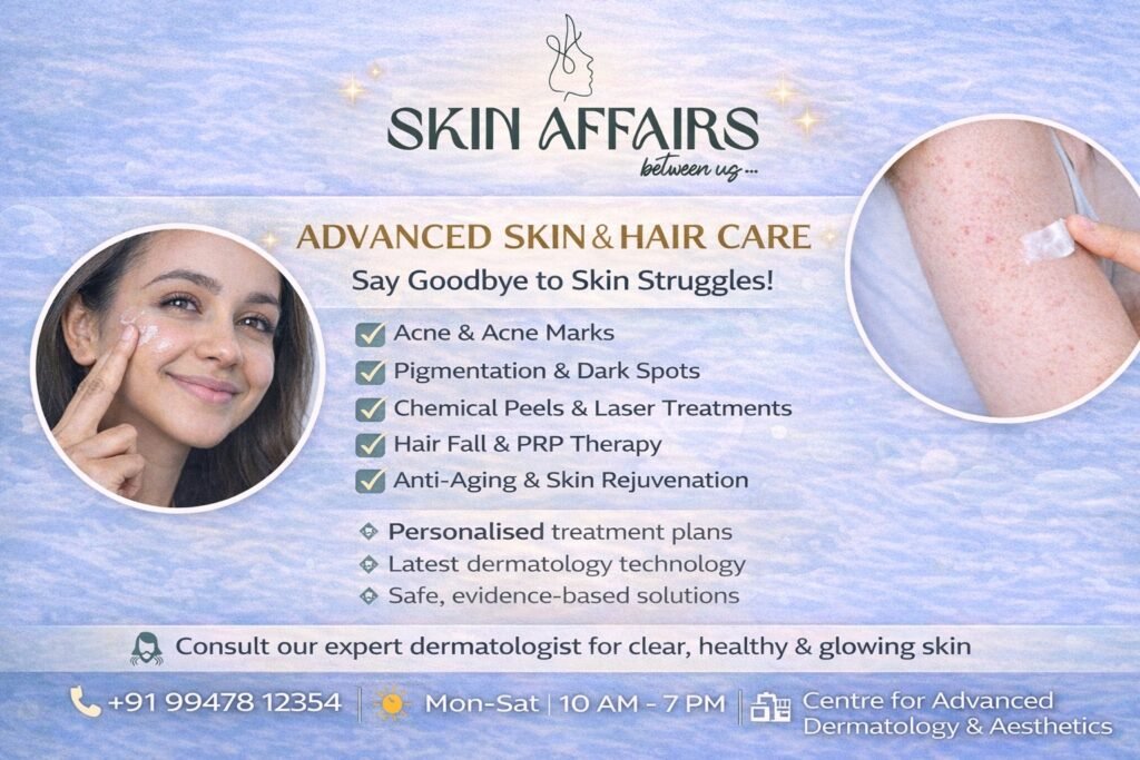 Best Skin Clinic in Ernakulam providing advanced skin, hair and laser treatments at Skin Affairs clinic
