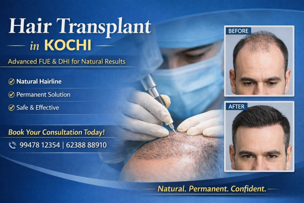 Hair Transplant in Kochi using advanced FUE technique