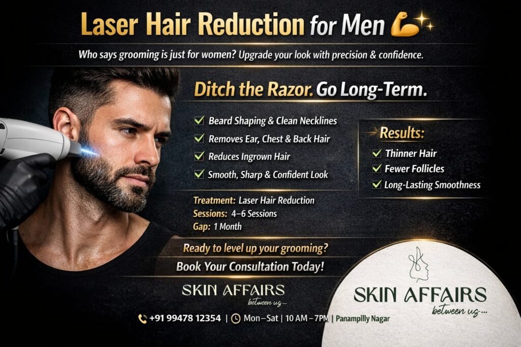 Laser Hair Reduction Treatment for Men