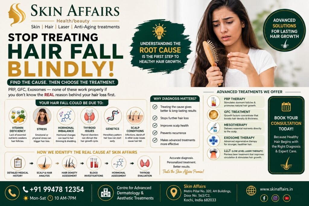 Hair Fall Causes Consultation at Skin Affairs