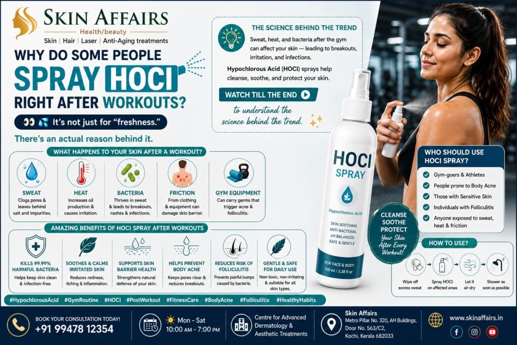 Hypochlorous Acid Spray After Workouts