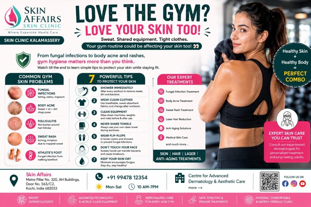 Skin Clinic Kalamassery Gym Hygiene Tips