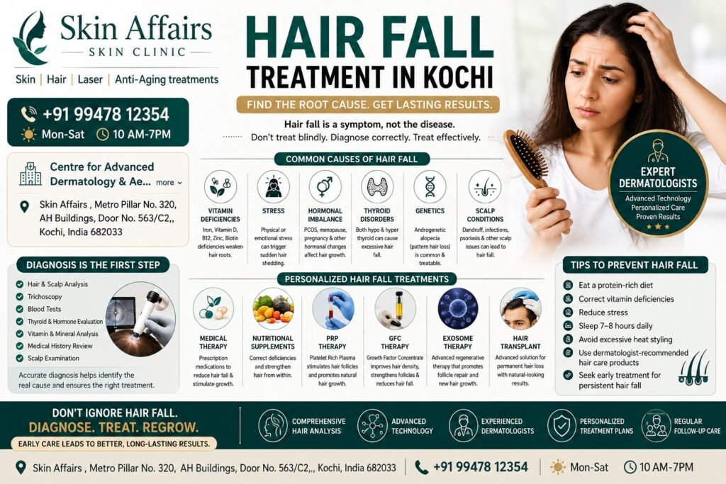 Hair Fall Treatment in Kochi at Skin Affairs Skin Clinic